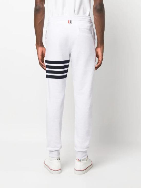  톰브라운 4-바 디테일 트랙 팬츠 트레이닝/조거 팬츠 MJQ008H00535 white - THOM BROWNE
