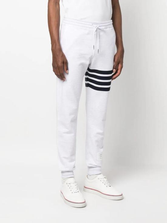  톰브라운 4-바 디테일 트랙 팬츠 트레이닝/조거 팬츠 MJQ008H00535 white - THOM BROWNE