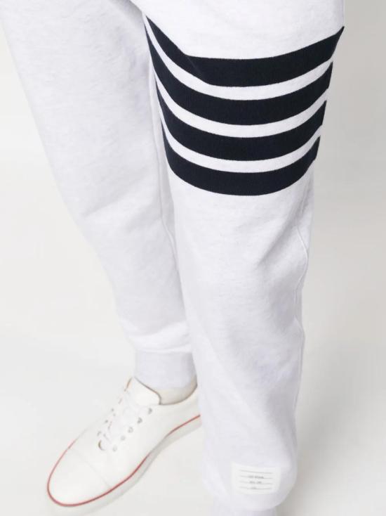  톰브라운 4-바 디테일 트랙 팬츠 트레이닝/조거 팬츠 MJQ008H00535 white - THOM BROWNE