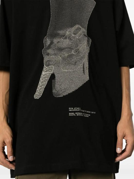  릭 오웬스 반팔 티셔츠 RU01D3249BAEM7 - RICK OWENS