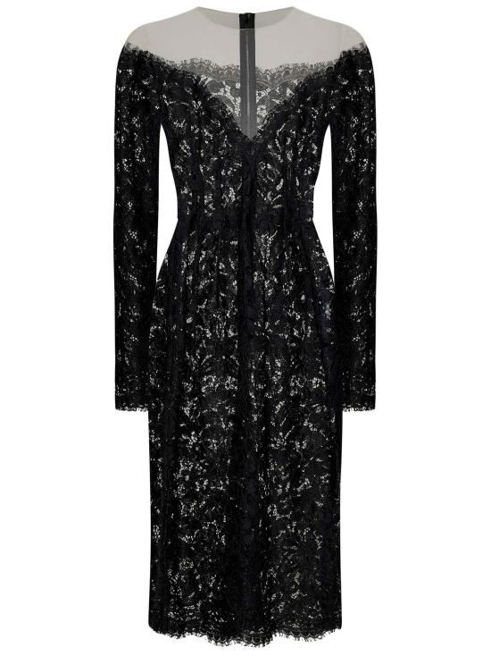 25SS 돌체앤가바나 미디 원피스 F6R0ATFLMOK N0000 BLACK