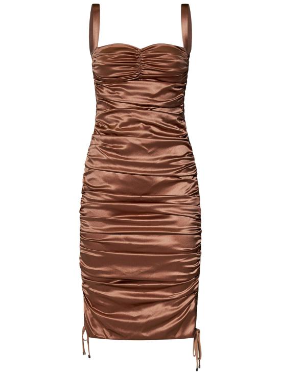 25SS 돌체앤가바나 미디 원피스 F69R6TFURAG M0216 BROWN