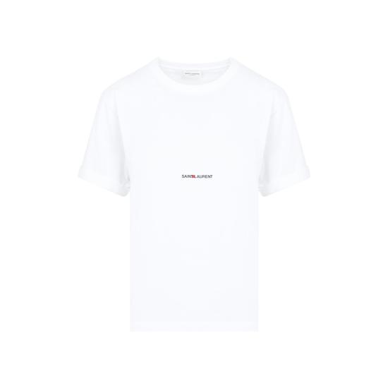  생로랑 반팔 티셔츠 460876 YB2DQ 9000 BLANC WHITE