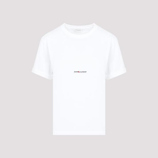  생로랑 반팔 티셔츠 460876 YB2DQ 9000 BLANC WHITE - SAINT LAURENT