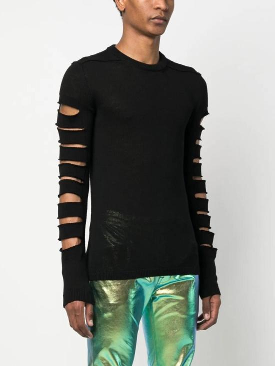  릭 오웬스 스웨터 RU01C4644KSPRT black - RICK OWENS