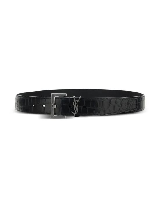  생로랑 가죽 벨트 634440DZE0E black - SAINT LAURENT