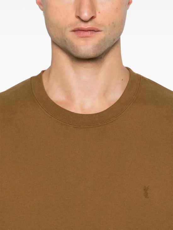  생로랑 긴팔 티셔츠 798939Y36SW brown - SAINT LAURENT