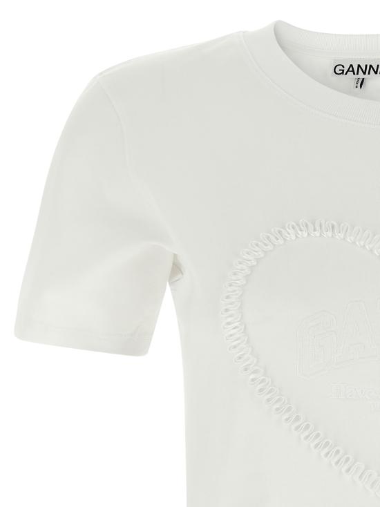25SS 가니 반팔 티셔츠 T4150151 White - GANNI