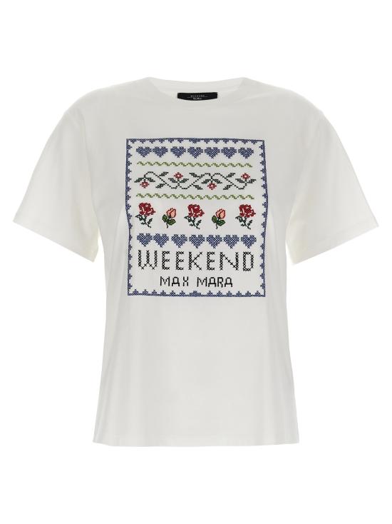 25SS 위켄드막스마라 반팔 티셔츠 2515971041600001 White