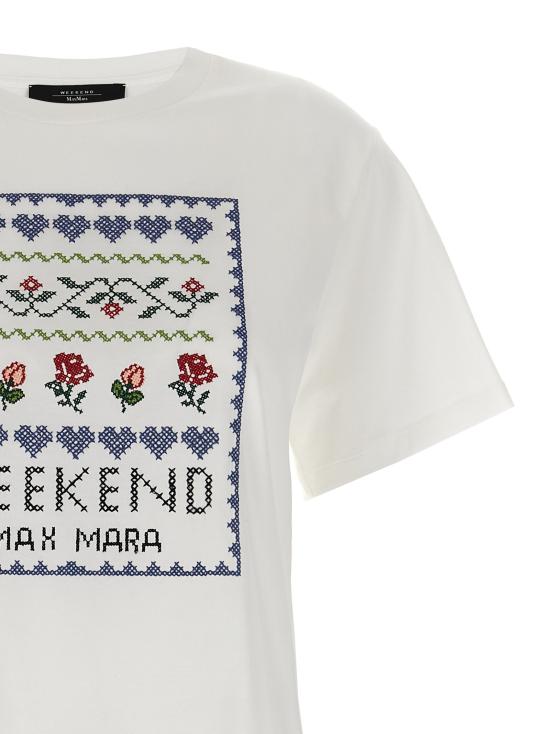25SS 위켄드막스마라 반팔 티셔츠 2515971041600001 White - WEEKEND MAX MARA