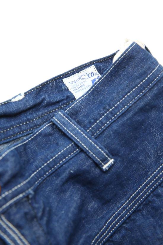  오어슬로우 데님 팬츠 Orslow "Wol Sro" 백워드 와이드핏 페인터 팬츠 원워시 - ORSLOW