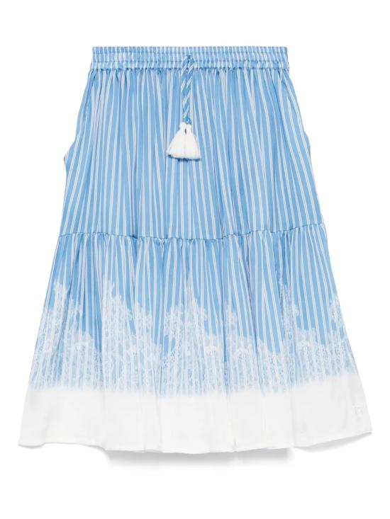 25SS [주니어] 에르마노 설비노 스커트 SFGO023 C VI031 D053 Clear Blue