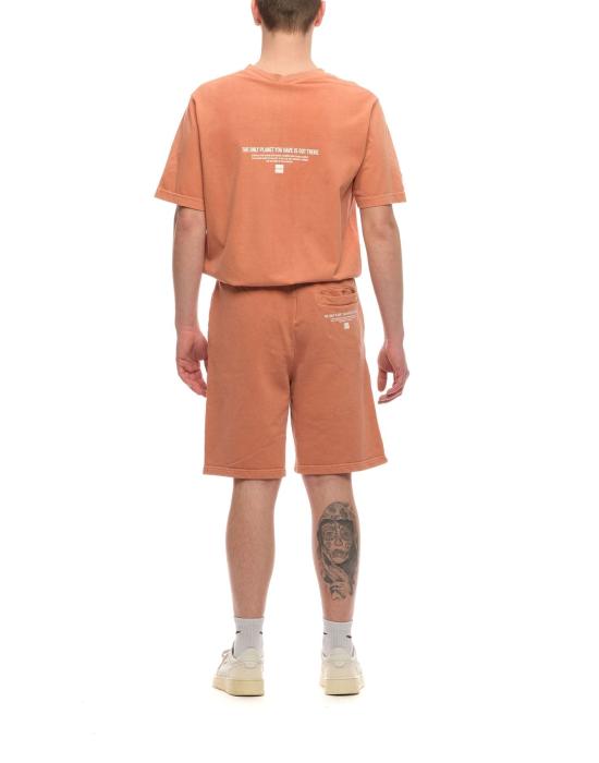  아웃데어 숏팬츠 OUTHERE 남성용 면 반바지 피치 오렌지 소프트핏 EOTM162AE79W 피치 - OUTHERE