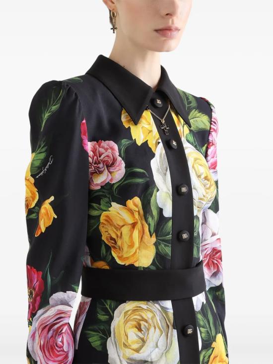 25SS 돌체앤가바나 원피스 F6TLDTFSRPH HN5IY PEONIE ROSE F NERO - DOLCE & GABBANA