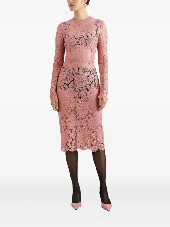 25SS 돌체앤가바나 원피스 F6M0DTHLM7L F0473 ROSA POLVERE SCURO - DOLCE & GABBANA