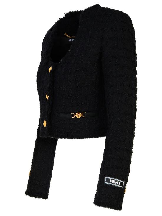 24FW 베르사체 자켓 1015744 1A100961B000 Black - VERSACE