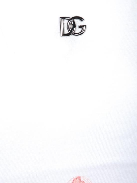 25SS 돌체앤가바나 반팔 티셔츠 F8V22T FU7EQ W0800 White - DOLCE & GABBANA