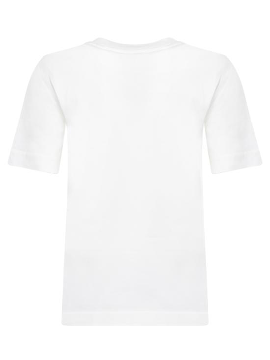 26SS 버버리 체크 라벨 티셔츠 8104886 B7078 White - BURBERRY