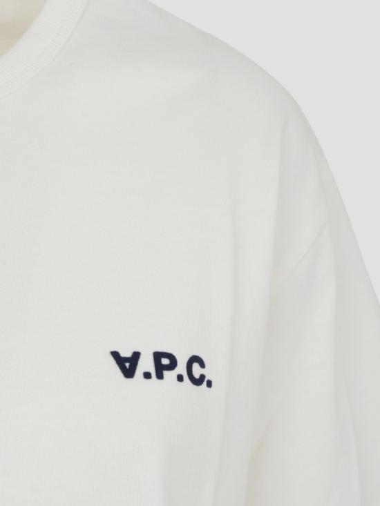  아페쎄 반팔 티셔츠 COHBQF26390 TAE WHITE DARK NAVY - A.P.C.