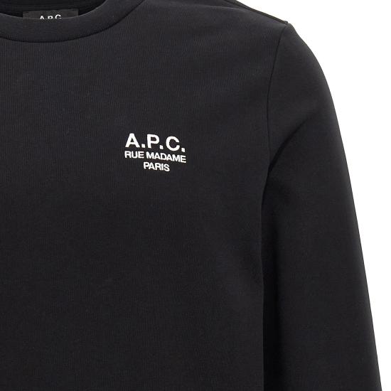  아페쎄 긴팔 티셔츠 COHBVM27913 TZC BLACK WHITE - A.P.C.