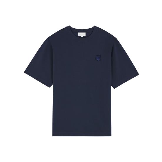 메종키츠네 볼드 폭스 헤드 패치 오버사이즈 티셔츠 LM00107KJ0119 P492 DEEP NAVY