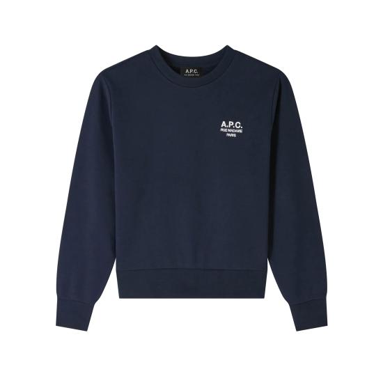  아페쎄 긴팔 티셔츠 COHBNF27915 TIQ DARK NAVY ECRU