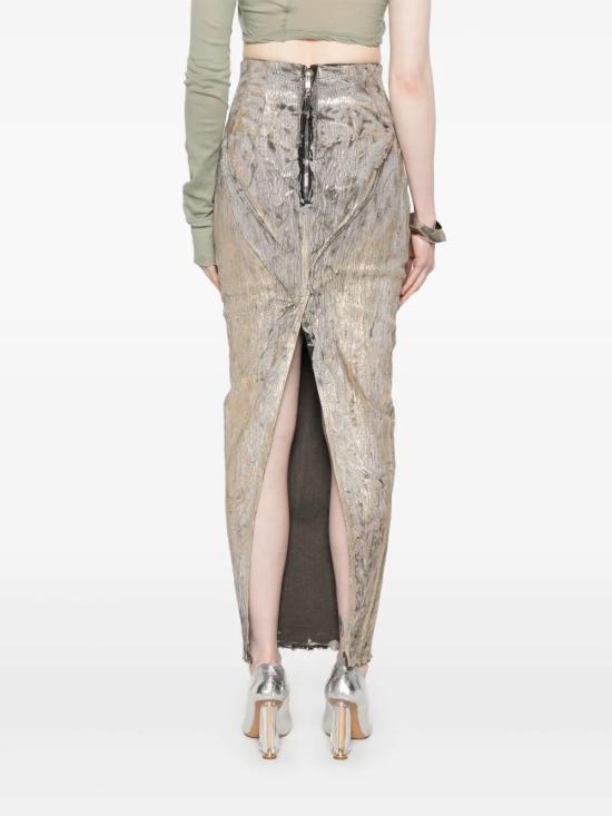 25SS 릭 오웬스 숏 스커트 RP01E7344SGMC 02 Golden - RICK OWENS