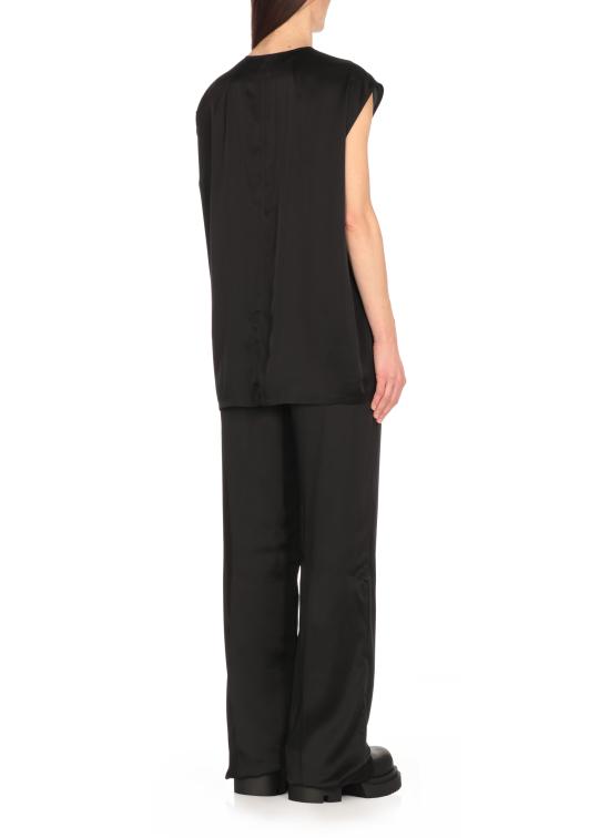 25SS 릭 오웬스 반팔 티셔츠 RP01E7118 SCH09 Black - RICK OWENS