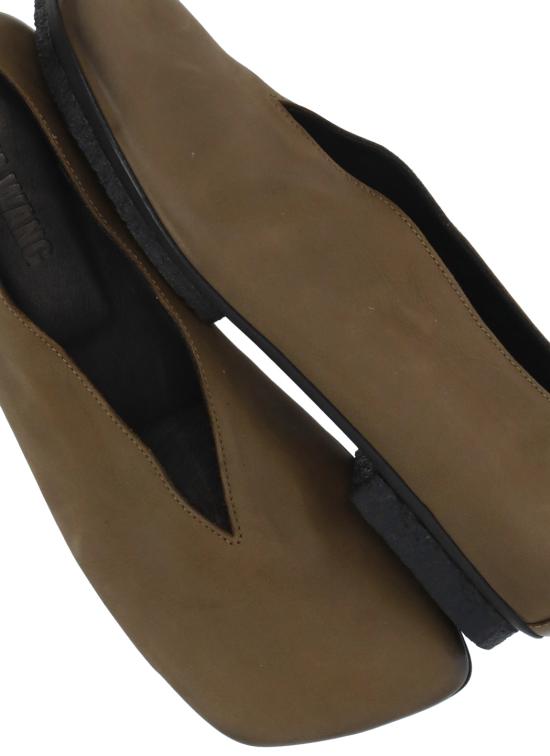 25SS 우마 왕 힐/펌프스 US9091 UW430DARK OLIVE Green - UMA WANG