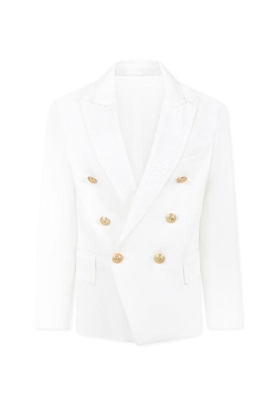 25SS [키즈] 발망 자켓 BW2Q24 P0484 100AV WHITE