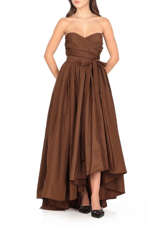 25SS 핑코 미디 원피스 104937 Y3LEL71 Brown - PINKO