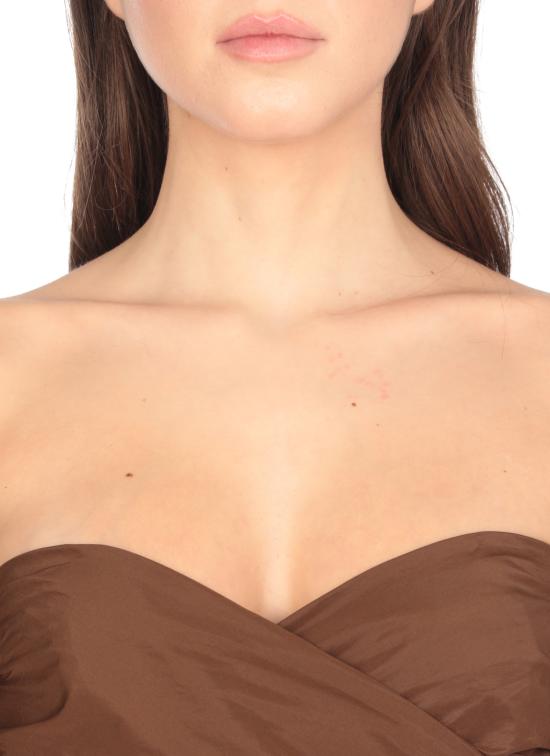 25SS 핑코 미디 원피스 104937 Y3LEL71 Brown - PINKO