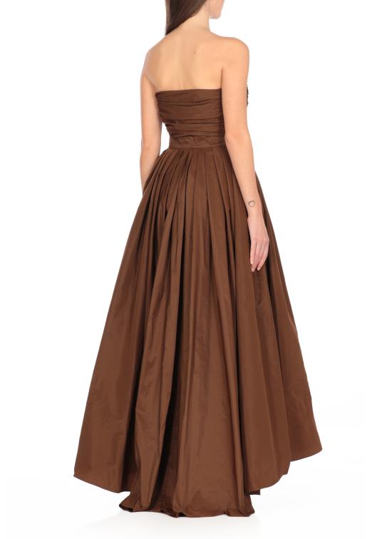 25SS 핑코 미디 원피스 104937 Y3LEL71 Brown - PINKO