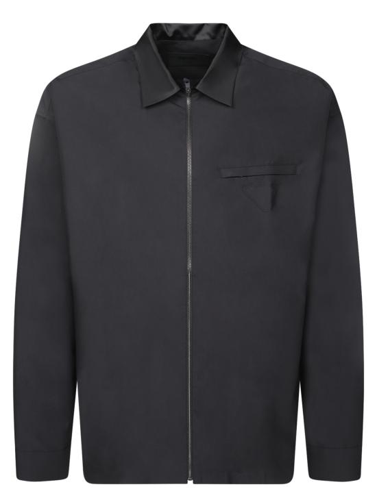 25SS 프라다 긴팔 셔츠 SC802 16A6 F0002 Black