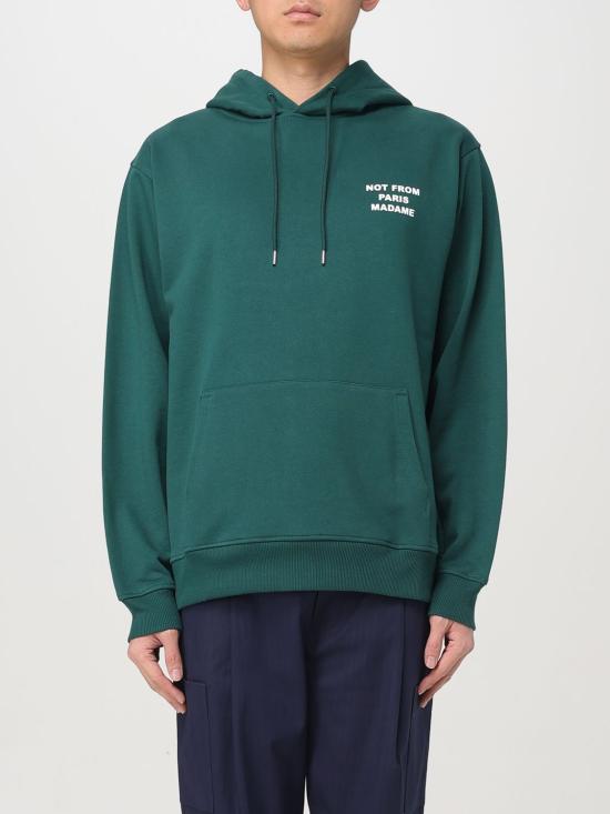 25FW 드롤드무슈 후드 티셔츠 HO162CO127 DARK GREEN Green