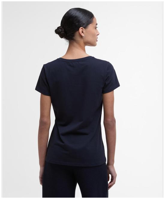 25SS 바버 반팔 티셔츠 LTS0666 LTS NY73 Blue - BARBOUR