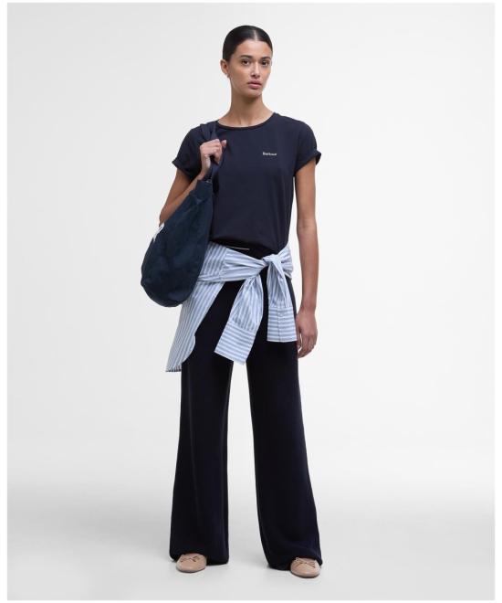 25SS 바버 반팔 티셔츠 LTS0666 LTS NY73 Blue - BARBOUR