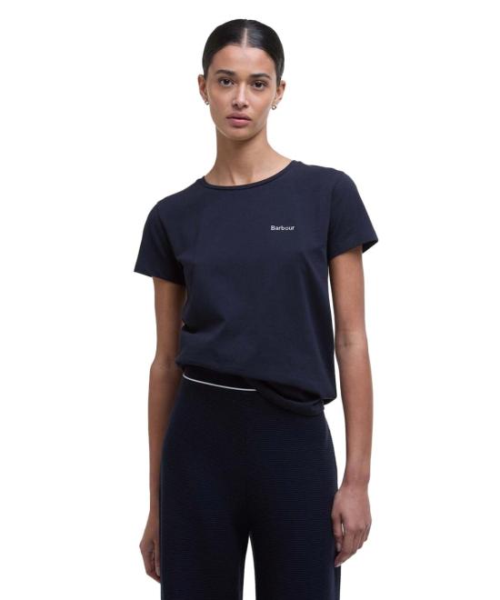 25SS 바버 반팔 티셔츠 LTS0666 LTS NY73 Blue - BARBOUR