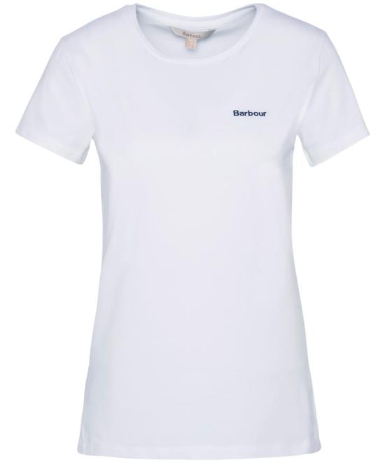 25SS 바버 반팔 티셔츠 LTS0666 LTS WH11 White