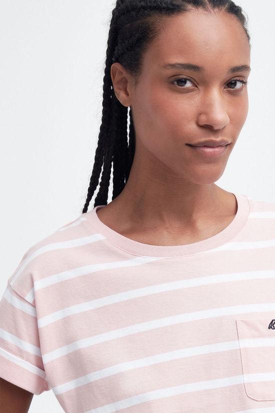 25SS 바버 반팔 티셔츠 LTS0670 LTS PI35 Primrose prink - BARBOUR