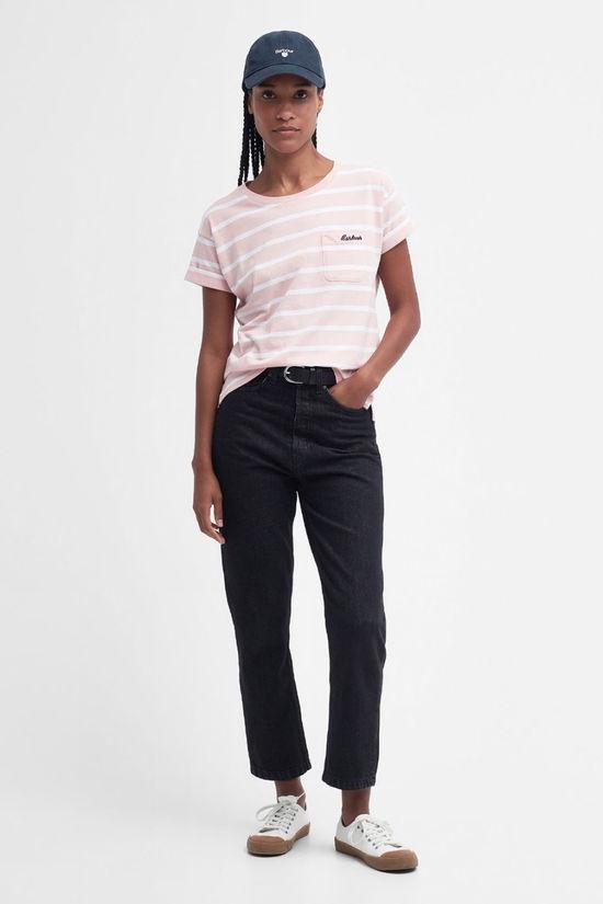 25SS 바버 반팔 티셔츠 LTS0670 LTS PI35 Primrose prink - BARBOUR