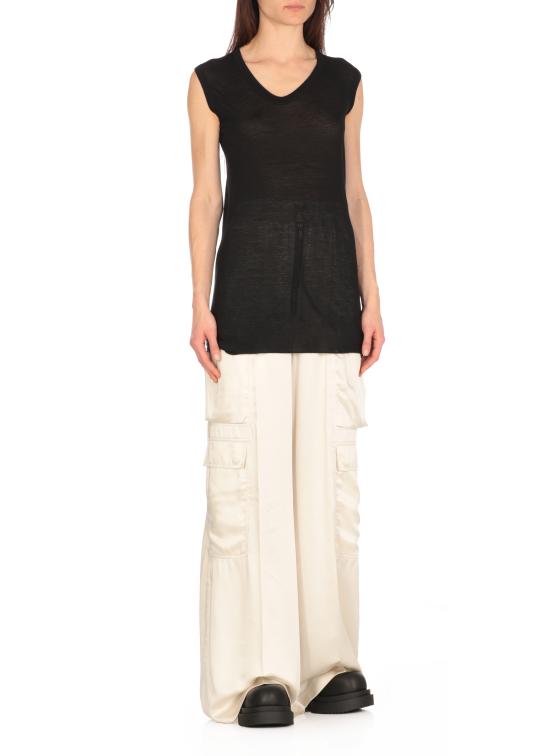 25SS 릭 오웬스 민소매 티셔츠 RP01E7102 UC09 Black - RICK OWENS