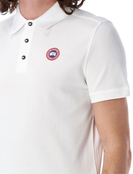 25SS 캐나다구스 폴로 티셔츠 25P1600M 25 White Blanc - CANADA GOOSE