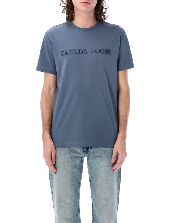 25SS 캐나다구스 반팔 티셔츠 25P1420M2 222 Ozone Blue Bleu Ozone