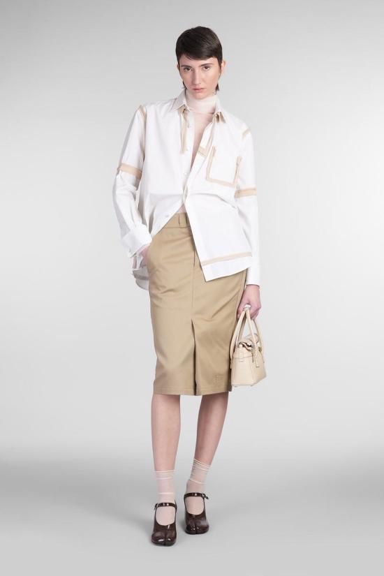 25SS 마르지엘라 숏 스커트 410887 S51ME0028S54042 Beige - MAISON MARGIELA