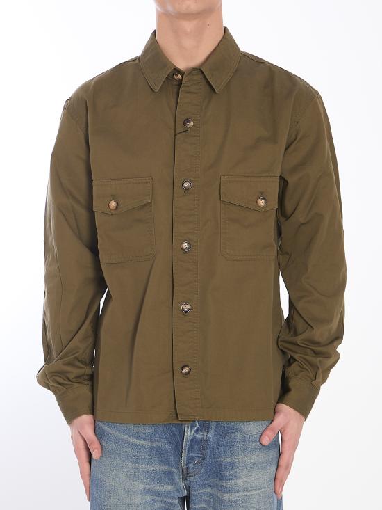 25SS 생로랑 긴팔 셔츠 816396 GREEN