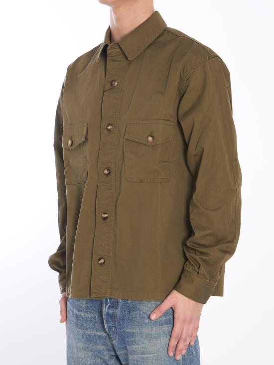 25SS 생로랑 긴팔 셔츠 816396 GREEN - SAINT LAURENT