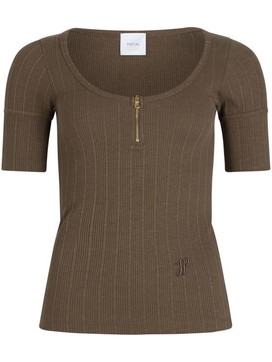 25SS 파투 반팔 티셔츠 JE1489971 809B MOCHA