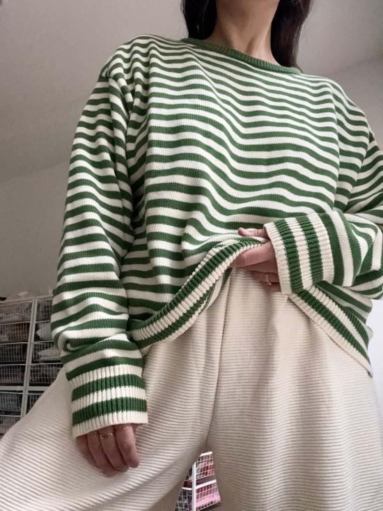  나닌 스트레이트 팬츠 캠던 리플 코튼 커브 팬츠 크림 - NA NIN