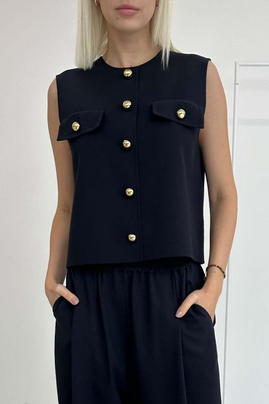  넘버에잇 베스트 N 8 네이비 조끼 네이비